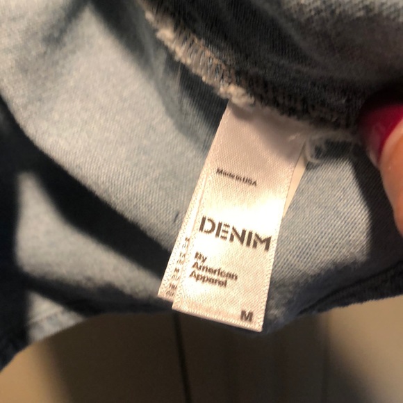 American Apparel Denim Crop Top - Picture 4 of 5